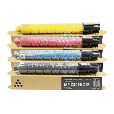 Kartrid Toner Ricoh kompatibel dengan printer Ricoh MP C4501 5501 menawarkan hasil halaman dan bahan baku Grade AAA