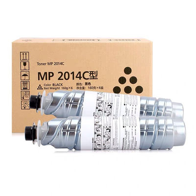 MP2014D Toner Cartridge untuk Ricoh 12K Page Yield 1.53 Black Degree 4% Toner Waste Rate Layanan yang sangat baik