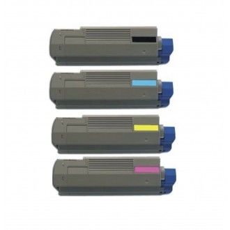 Kartrid Toner OKI Profesional untuk printer OKIDATA C710 yang kompatibel dengan model OEM 43866108 7 6 dan 5 dalam berbagai warna